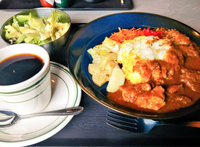 焼津駅すぐ近くの喫茶店「エイトコーヒー」さんのランチとプリン
