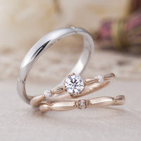 セットリング　重ね付け　静岡　婚約指輪・結婚指輪　ブライダルリング専門店ETERNAL エターナル