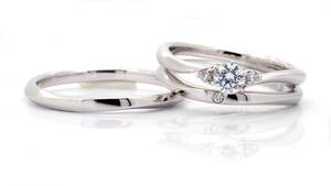 セットリング　重ね付け　静岡　婚約指輪・結婚指輪　ブライダルリング専門店ETERNAL エターナル