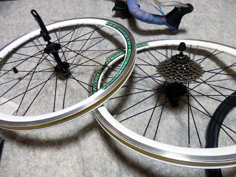 自転車のタイヤ交換