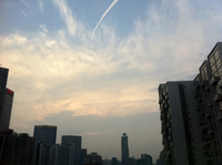 夕方の広州