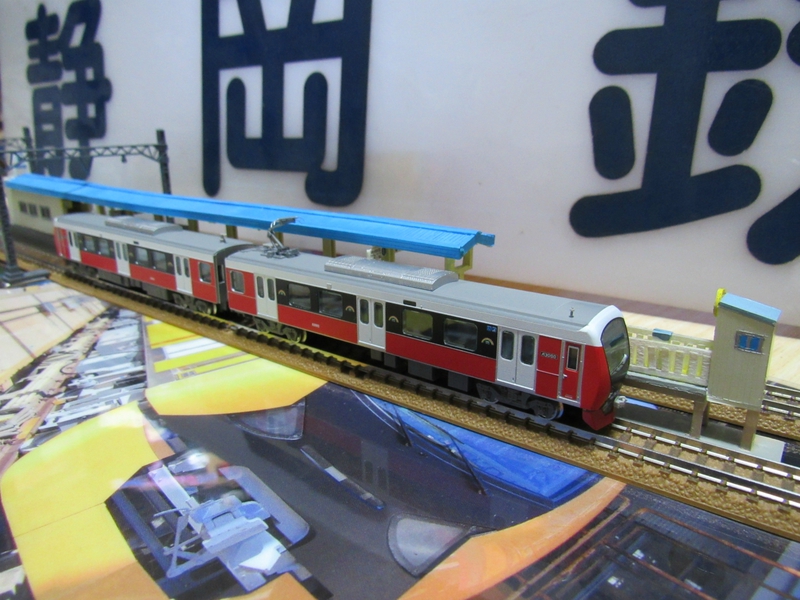 静鉄春日町駅のジオラマ模型