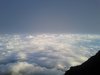 ガスの向こうに太陽が