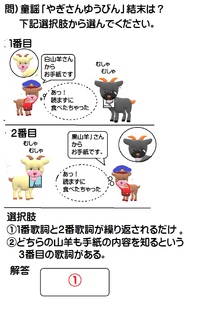 解答　やぎのゆうびんやさん　結末は