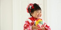 日本髪で七五三♪