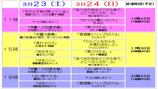 劇団ビターエンド（春なのに…ユニット紹介）