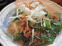 坦々麺と～トウモロコシ♪