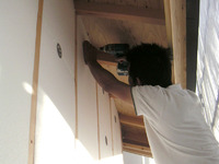 外壁サイディング＆塗り壁～床暖房の施工。