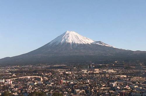 今朝の富士山～１月１２日～