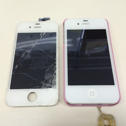 20140218_iPhone4S液晶画面のガラス割れ破損修理その２