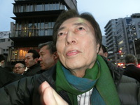 細川護煕さんと川島が握手！