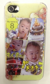 子供さんの写真がスマホケース