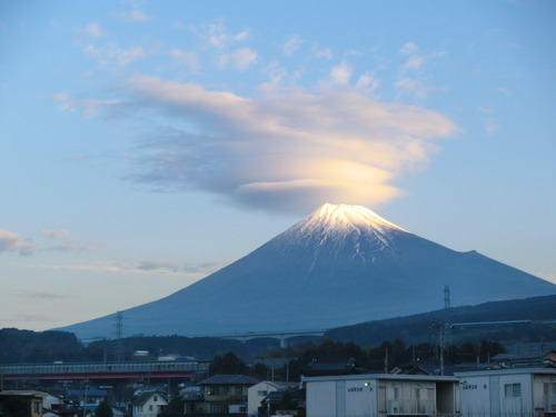 今朝の富士山