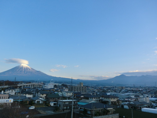 今朝の富士山