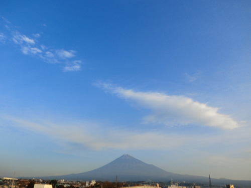 今朝の富士山