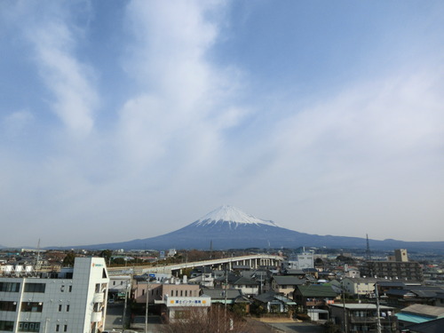 今朝の富士山