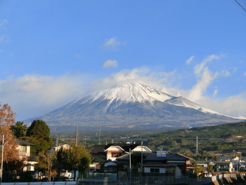 今朝の富士山～通勤中の景色～