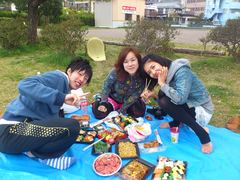 本日、花見