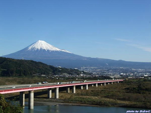富士山を眺めながら…