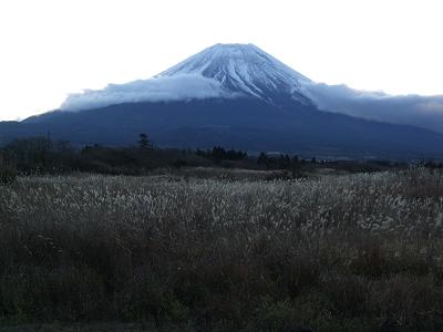 しし座流星群とダイヤモンド富士山