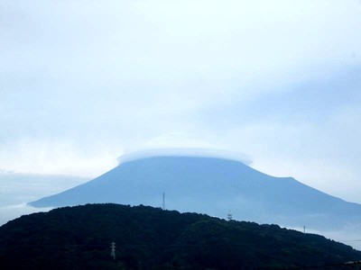 笠雲の富士