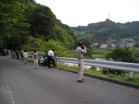 棚田の夕日