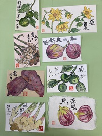 9月の絵手紙教室