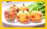 相性抜群！ かぼちゃとポテトのハロウィンコロッケ♪　【メインおかず】　02 2014/10/01 15:23:04