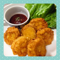 お弁当にも！冷めても美味しい★【　豆腐でふわふわ＆ヘルシー♪　『自家製チキンナゲット』　】　【メインおかず】10 2015/03/25 18:02:52