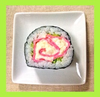 おうちで恵方巻き！ ★その2★【　薔薇（バラ）のサラダ巻ほかアレンジ巻きずし色々♪　】　【ごはんもの】　02-2 2015/01/28 16:45:31