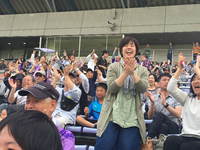 サッカー試合観戦