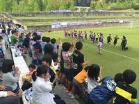 サッカー試合観戦