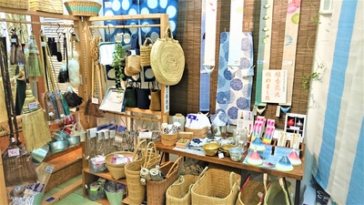 静岡　雑貨　カゴ　松野屋　のれん　三保原屋本店