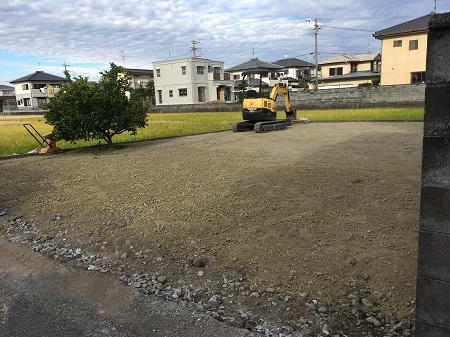 砂利敷き