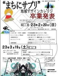 地域デザインカレッジ　まちサプリ　卒業発表会