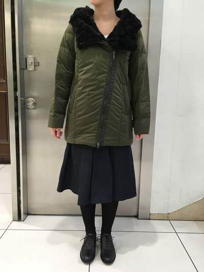YOSOOU（粧う）ファーフード付きロングコート
