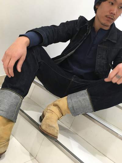 ナイジェルケーボン　ヘンリーネック　ロングスリーブTシャツ