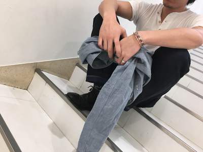 ナイジェルケーボン　ヘンリーネック　Tシャツ