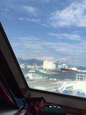 駿河湾フェリーの特別室からの眺望