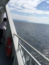 海を眺める玉置代表