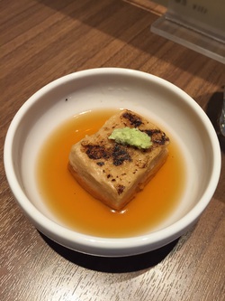 ゴマ豆腐とわさび