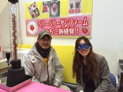 完成したブースにて