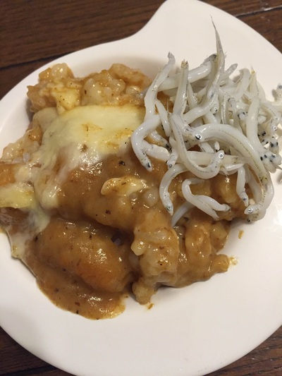 しらすをのっけて