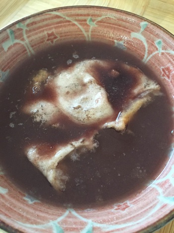 お汁粉できあがり