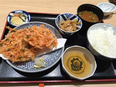 かき揚げ定食