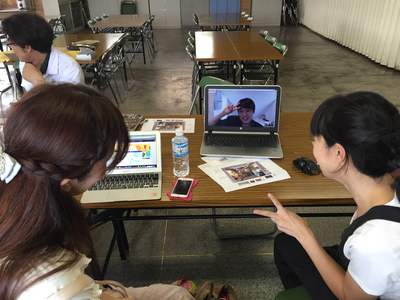 スカイプ　画面の向こうはちあきさん