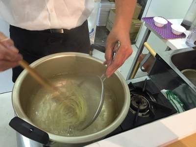 90秒　茹でる