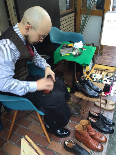 作業中　渡邉さん