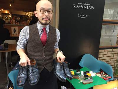 靴磨き職人　渡邉さん