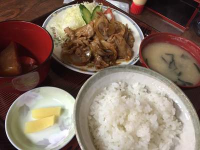 川根本町　梅野屋さん　焼肉定食
